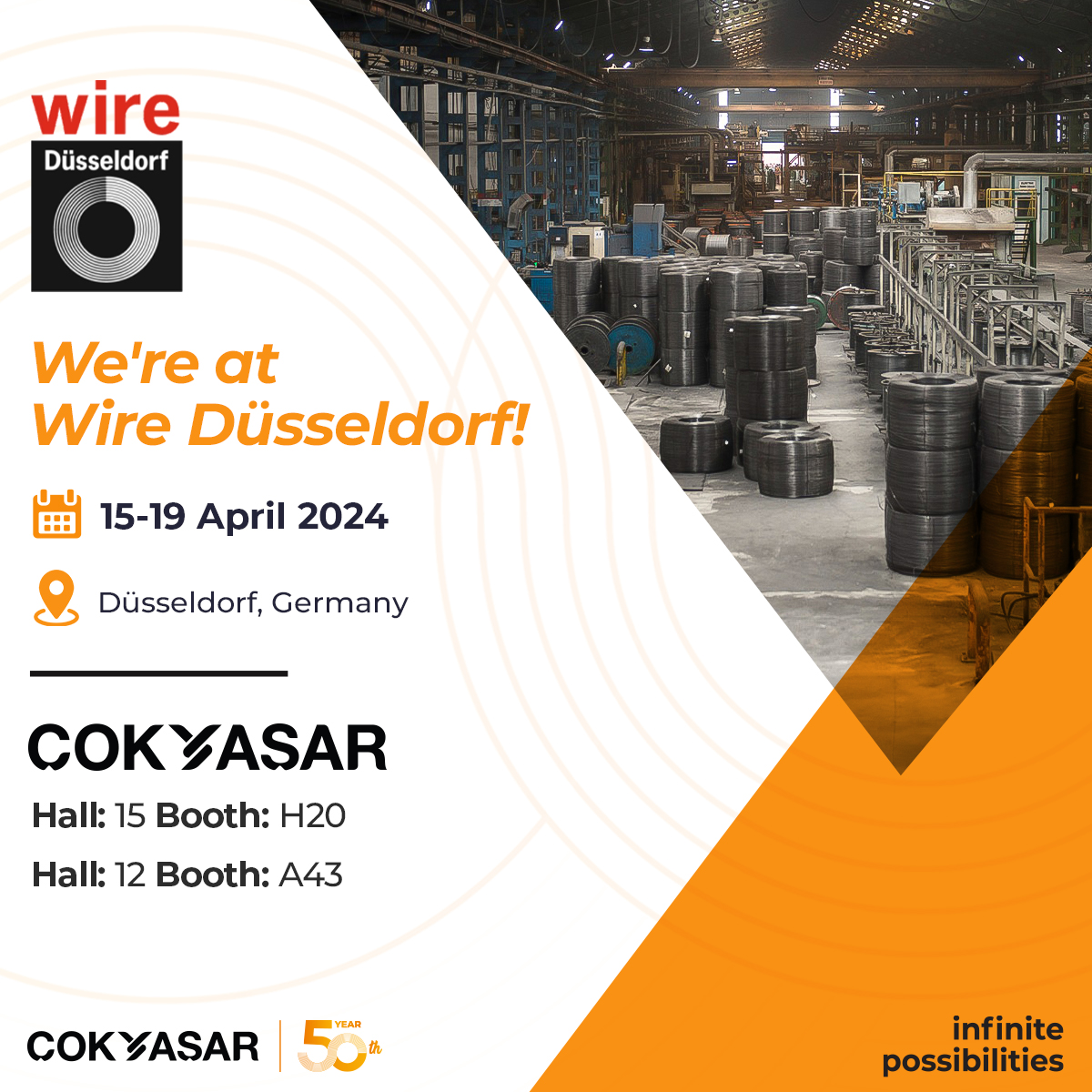 Estamos en la feria de Wire Düsseldorf!